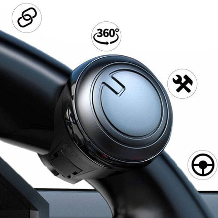 VCTparts Universele Rubberen Stuurknop voor Stuurwiel 360Âº Zwart NORGOS 3