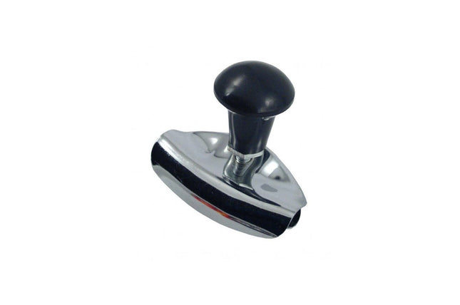 AMiO Universele Stuurknop Auto 360 Graden - Zilveren Rechte Wheel Spinner voor Stuurwiel met Eénhands Bediening AMiO 1