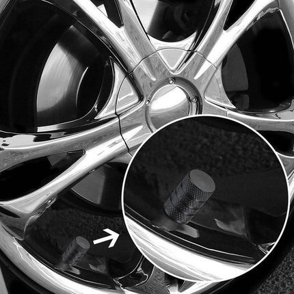VCTparts Universele Ventieldoppen Aluminium Zwart – Set van 4 Stuks voor Auto, Motor en Fiets NORGOS 3