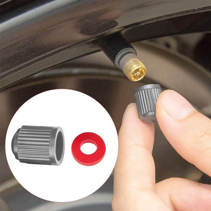 Universele Ventieldoppen / Ventieldopjes - Grijs (4 stuks) Anti - lek Luchtdicht Roestbescherming [Auto - Motor - Scooter - Fiets] - VCTparts.nl