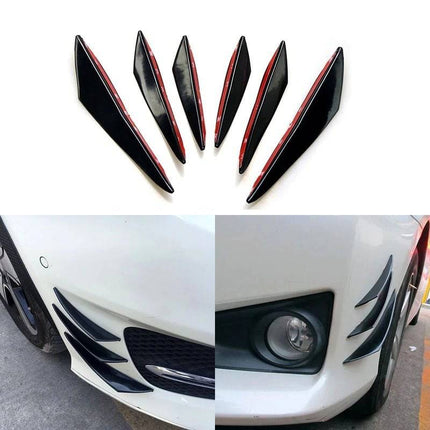 VCTparts Universele Voorbumper Spoiler Vinnen Carbon (set) NORGOS 9