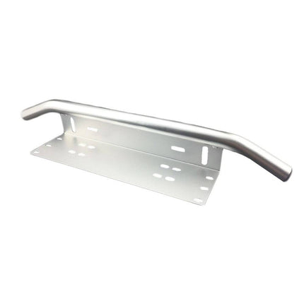 Universele Zilveren Bullbar Kentekenhouder Beugel – Voorbumper Nummerplaat Frame voor LED Bar en Offroad Verlichting - VCTparts.nl