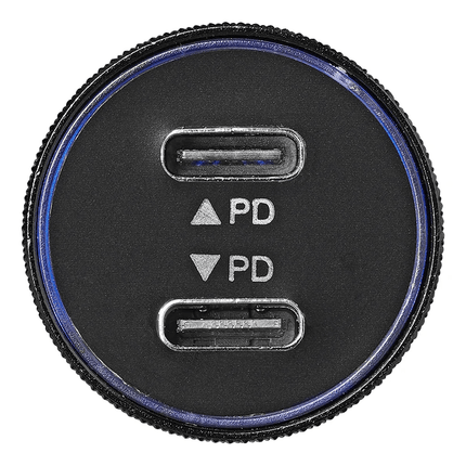 USB Snellader Type C 2 - weg 12V/24V 3100mA - Universele Autolader - VCTparts.nl