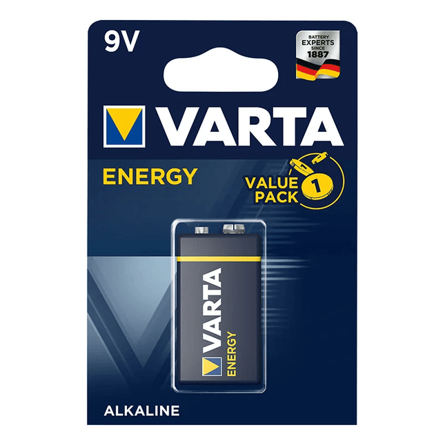 Varta Energy Alkaline Batterij 9V Blokbatterij in Blister - VCTparts.nl