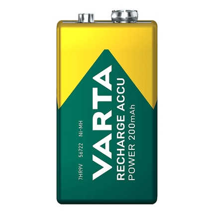 Varta Oplaadbare Power Batterij 9V 200 mAh in Blister Recharge Accu - VCTparts.nl