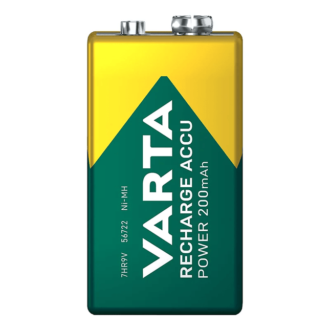 Varta Oplaadbare Power Batterij 9V 200 mAh in Blister Recharge Accu - VCTparts.nl