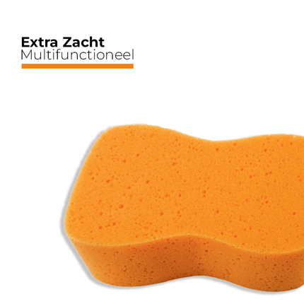 VCtdetailing Auto Reinigings Spons Autospons Extreem Absorberend voor Streeploos Wassen Oranje - VCTparts.nl