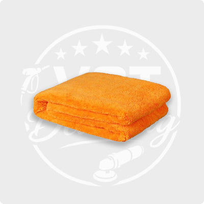 Tissu de polir en microfibre orange à serviette buffle pour un résultat sans strie - orange