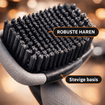 VCTdetailing Harde Robuuste Bandenborstel voor Effectieve Reiniging Grijs/Zwart - VCTparts.nl