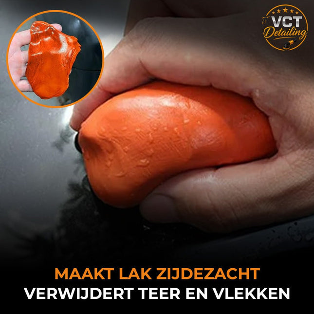 VCTdetailing Klei 100gr voor het Verwijderen van Vastzittend Vuil Oranje - VCTparts.nl