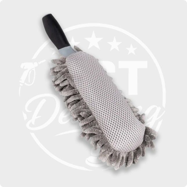 VCTdetailing Microvezel Sponsborstel – Krasvrije Detailing Borstel voor Auto en Velgen Grijs - VCTparts.nl