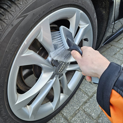 VCTdetailing Ultrazachte Velgenreinigingsborstel voor Krasvrije Reiniging Grijs - VCTparts.nl