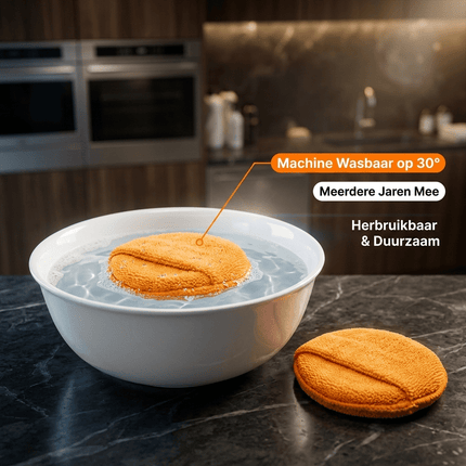 VCTdetailing Zachte Microvezel Applicator voor een Gelijkmatige Aanbrenging Oranje - VCTparts.nl