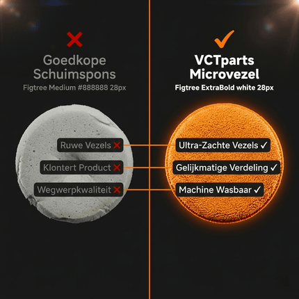 VCTdetailing Zachte Microvezel Applicator voor een Gelijkmatige Aanbrenging Oranje - VCTparts.nl