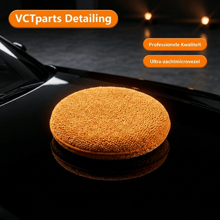 VCTdetailing Zachte Microvezel Applicator voor een Gelijkmatige Aanbrenging Oranje - VCTparts.nl