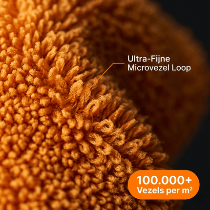 VCTdetailing Zachte Microvezel Applicator voor een Gelijkmatige Aanbrenging Oranje - VCTparts.nl