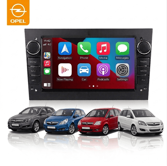 VCTparts CarPlay & Android Auto Autoradio voor Opel Astra, Combo, Corsa, Vectra, Zafira, Vivaro, Meriva – GPS Navigatie & Touchscreen – Inbouwen / Inbouwservice / Installatie Ainavi 1