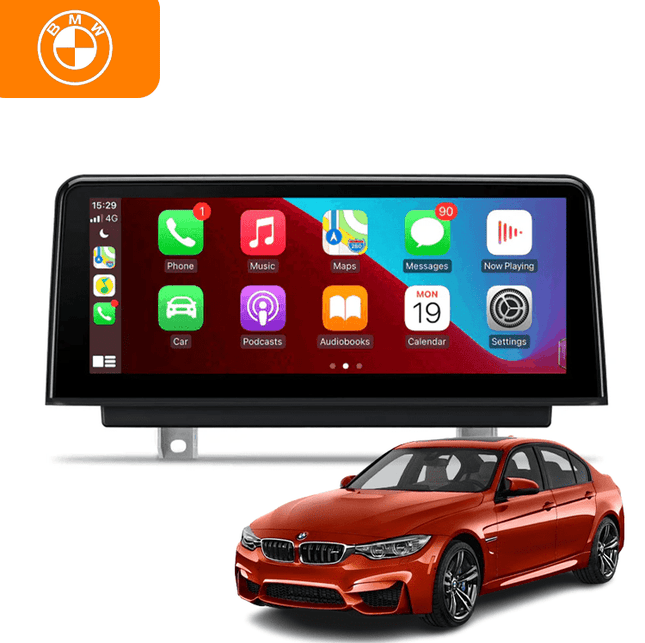 VCTparts CarPlay & Android Auto Draadloos Scherm voor BMW 3 Serie (F30, F31) & 4 Serie (F32, F33, F34, F36) – NBT Multimedia Display, GPS Navigatie & Touchscreen – Inbouwen / Inbouwservice / Installatie Ainavi 1