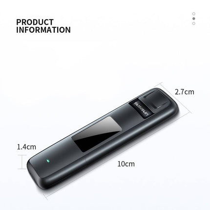 Alcohol Blaastest Digitaal met LED Scherm Oplaadbaar Non-Contact met Hoge Nauwkeurigheid Promille Percentage Testen - VCTparts.nl