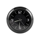 Analoog Mini Dashboard Auto Klokje Zelfklevend - Sport Zwart - VCTparts.nl