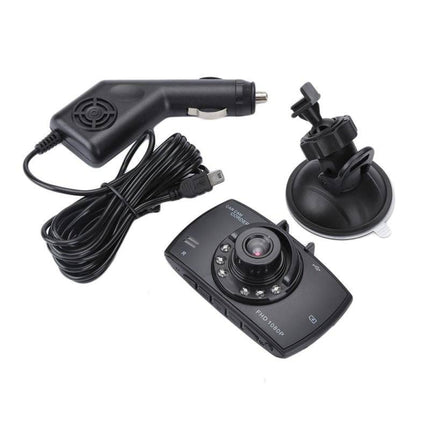 Auto Dashcam 720P 1CH Dashboard Video Recorder met Nachtzicht + Continue Voeding Zwart - VCTparts.nl