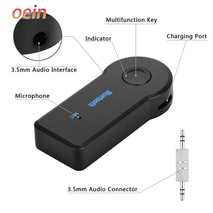 AUX naar Bluetooth Stream Draadloze Radio Connector - VCTparts.nl