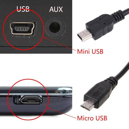 Dashcam 3.5m Micro-USB naar USB-A Recorder Voeding Kabel Zwart [5V/2A] - VCTparts.nl