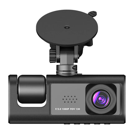 Dashcam HD 1080P 3CH Auto Recorder met Binnenzijde Camera Zwart - VCTparts.nl