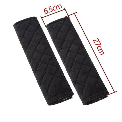 Gordelbeschermer voor Schouder - Plunche Zwart (set) [Gordelhoes - Gordel Bescherming] - VCTparts.nl