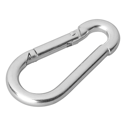 Karabijnhaak Metaal 5x50mm Klein [Carabijnhaak - Musketon - Veerhaak] - VCTparts.nl