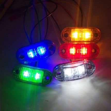 led Zijmarkeringslichten Waarschuwing Signaal - Wit (set) [Markeringslicht - Gevarenlicht - Voorlicht - Richtingaanwijzer] - VCTparts.nl