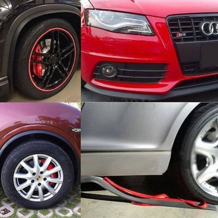 Side Skirts Verlaging Strip Bumper Bescherming Lip Rubber Sierstrip (2.5m) Zwart - VCTparts.nl