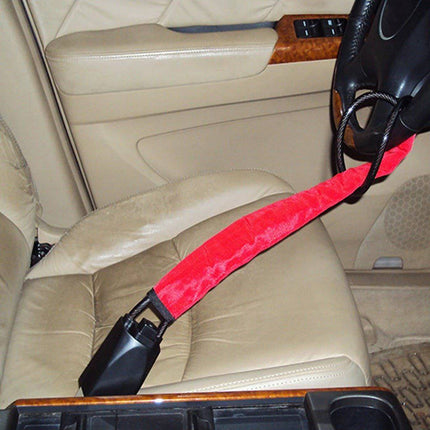 Stuurklem Slot Stuurwiel Hangslot Geel - Anti Diefstal Vergrendeling - VCTparts.nl