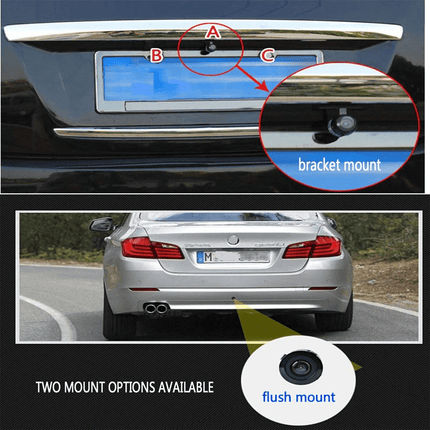 Universele Achteruitrij Camera 8 LED voor Auto / Bus / Camper Zwart - VCTparts.nl