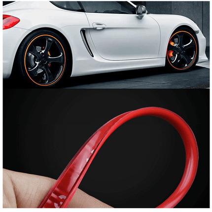 Velgen Bescherming Flexibele Decoratie Strip met Tape Blauw (8 meter) - VCTparts.nl