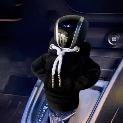 Versnellingspook Hoes Hoodie Versiering voor de Schakel Pook Knop zwart [Trui Sweater] - VCTparts.nl