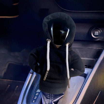 Versnellingspook Hoes Hoodie Versiering voor de Schakel Pook Knop zwart [Trui Sweater] - VCTparts.nl