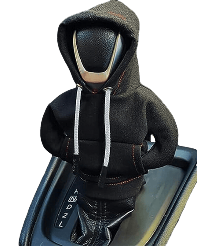 Versnellingspook Hoes Hoodie Versiering voor de Schakel Pook Knop zwart [Trui Sweater] - VCTparts.nl