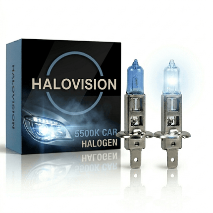 HaloVision Halogeen Koplamp H1 12V 5500K Koud Wit – Voorkant lamp