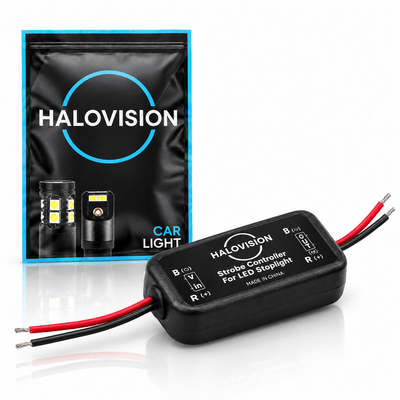 Halovision Remlicht Flitser Module 5x Knipperen dan Constant 12V 24V - LED Remlicht Knipper Module Strobe Controller voor Derde Remlicht met Kortsluitbeveiliging
