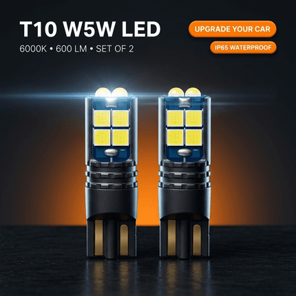 VCTparts VCTparts High Power LED T10 W5W 6000K Wit Autoverlichting - Set van 2 voor Stadslicht Kenteken en Interieurverlichting NORGOS 5