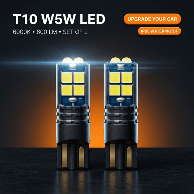 VCTparts High Power LED T10 W5W 6000K Wit Autoverlichting - Set van 2 voor Stadslicht Kenteken en Interieurverlichting - VCTparts.nl