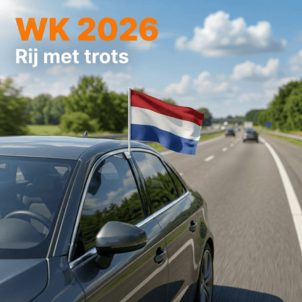 VCTparts Nederlandse Autovlaggen Set 2 Stuks – Holland Nederland Vlag Auto – 30 x 45 cm – Inclusief Raamhouders – WK 2026 Oranje Supporters NORGOS 3