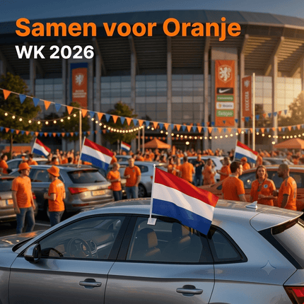 VCTparts Nederlandse Autovlaggen Set 2 Stuks – Holland Nederland Vlag Auto – 30 x 45 cm – Inclusief Raamhouders – WK 2026 Oranje Supporters NORGOS 6