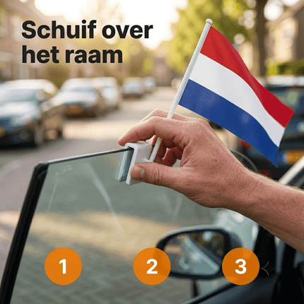 VCTparts Nederlandse Autovlaggen Set 2 Stuks – Holland Nederland Vlag Auto – 30 x 45 cm – Inclusief Raamhouders – WK 2026 Oranje Supporters NORGOS 7