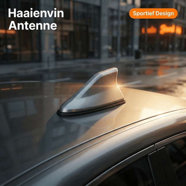 VCTparts VCTparts Universele Haaienvin Autoradio Antenne Grijs/Zilver - Sportief Modern Auto Design NORGOS 2