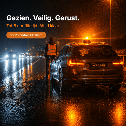 VCTparts VCTparts Oranje LED Batterij Zwaailicht Noodverlichting met Afstandsbediening en Magneet - 36 LED 12V 24V Oplaadbaar VCTparts 5