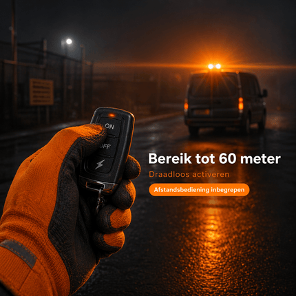 VCTparts VCTparts Oranje LED Batterij Zwaailicht Noodverlichting met Afstandsbediening en Magneet - 36 LED 12V 24V Oplaadbaar VCTparts 4
