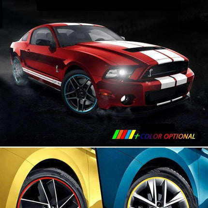 Velgen Bescherming Flexibele Decoratie Strip met Tape Blauw (8 meter) - VCTparts.nl