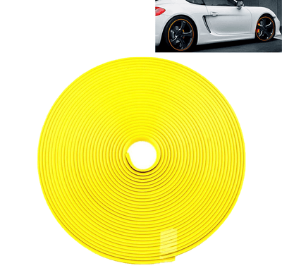 Velgen Bescherming Flexibele Decoratie Strip met Tape Geel (8 meter)